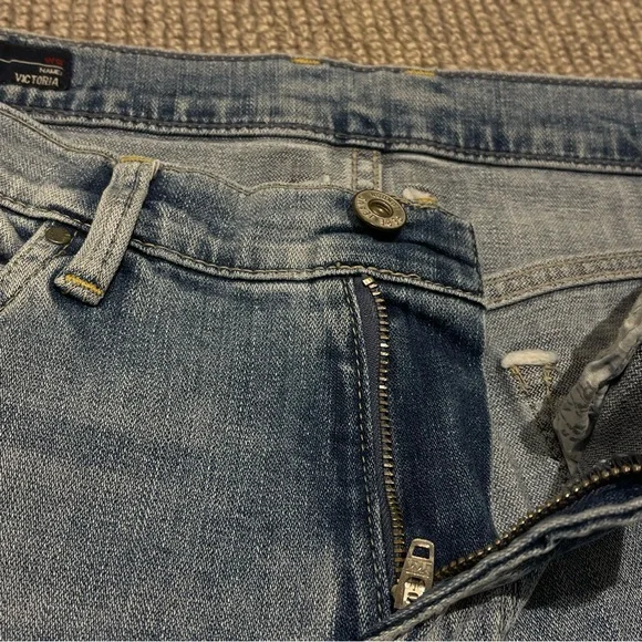 HANDPAINTED Pepe Jeans Slim Fit Mid Waist Jeans (27) - Picture 9 of 13